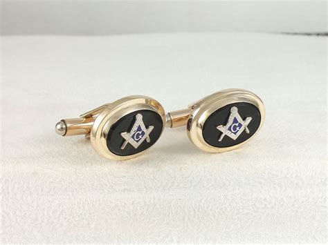 vintage masonic cufflinks